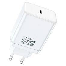 Сетевое зарядное устройство TFN x1 USB-C GaN PD 65W, белый (TFN-WCRPD32)