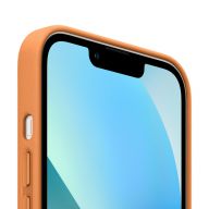 Чехол-накладка Apple MagSafe кожаный для iPhone 13 золотистая охра