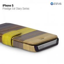 Чехол Zenus для Apple iPhone 5/5S/SE Prestige Natural EEL Diary (Multi Brown)