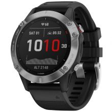 Умные часы Garmin Fenix 6, серебристый/черный