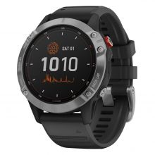 Умные часы Garmin Fenix 6 Solar, серебристый/черный