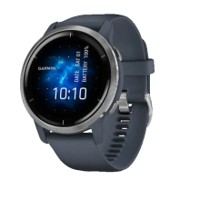 Умные часы Garmin Venu 2, серебристый/темно-синий