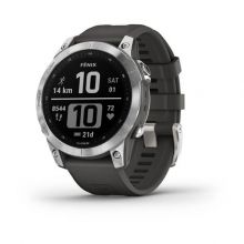 Умные часы Garmin Fenix 7 Wi-Fi, серебристый/черный