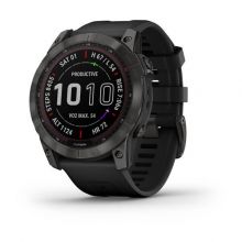 Умные часы Garmin Fenix 7X Sapphire Solar Wi-Fi, серый/черный