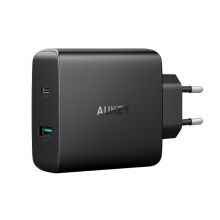 Сетевое зарядное устройство Aukey PA-Y10 2 USB Power Delivery 3.0