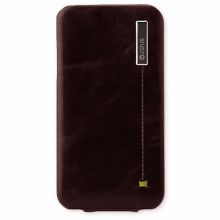 Чехол Zenus для Apple iPhone 4 / 4S Masstige Color Point Folder - Black Chocolate