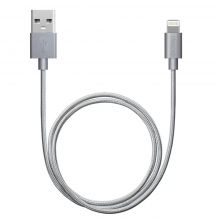 Кабель Deppa 72187 USB - Lightning  1.2 м, серебристый