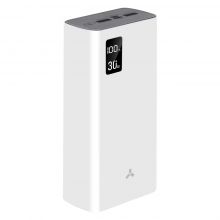 Аккумулятор Accesstyle Bison 30PQD 30 000 мАч с быстрой зарядкой, белый