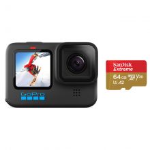 Экшн-камера GoPro HERO10 Black Edition (CHDHX-101-RW) + Sandisk 64Gb