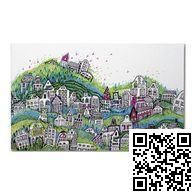 Открытка POSTCARDEN A mini living green city (зеленый город)