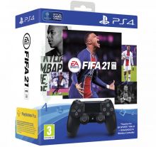 Геймпад Sony DualShock 4 v2 (CUH-ZCT2E) + FIFA 21 + подписка PS Plus 14 дней