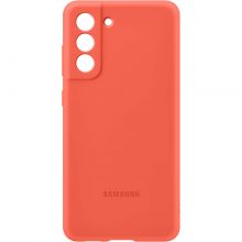 Чехол Samsung Silicone Cover для Galaxy S21 FE коралловый (EF-PG990TPEGRU)