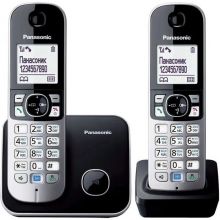 Радиотелефон DECT Panasonic KX-TG6812RUB, черный/серебристый