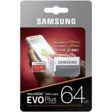 Карта памяти Samsung 64Gb Micro SDXC EVO Plus V2 MB-MC64G Class 10