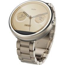 Motorola Moto 360 (Steel) Champagne Gold - умные часы для Android