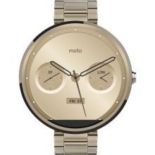 Motorola Moto 360 (Steel) Champagne Gold 18 mm - умные часы для Android