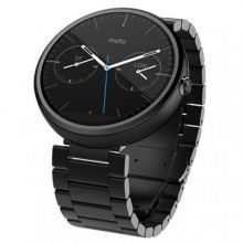 Motorola Moto 360 (Steel) Black - умные часы для Android