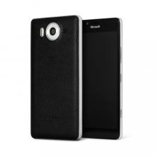 Задняя крышка Mozo Back Cover для Microsoft Lumia 950 (Black Leather)