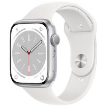 Умные часы Apple Watch Series 8 45 мм Aluminium Case, silver/white Sport Band (M/L)