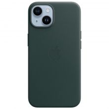 Чехол Apple iPhone 14 Leather MagSafe Forest Green (MPP53)