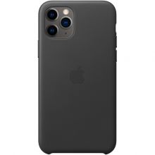 Чехол-накладка Apple кожаный для iPhone 11 Pro (Black)