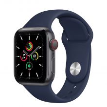 Умные часы Apple Watch SE GPS + Cellular 40мм Aluminum Case with Sport Band (Серый космос/Темный ультрамарин)