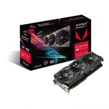 Видеокарта ASUS Radeon RX Vega 64 1590Mhz PCI-E 3.0 8192Mb 1890Mhz 2048 bit DVI 2xHDMI HDCP Strix Gaming OC