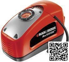 Компрессор автомобильный Black & Decker® ASI300 (12В, 9,5/11 л/мин)