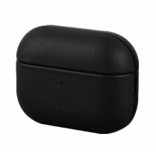 Чехол Uniq для Airpods Pro Terra Genuine Leather Black