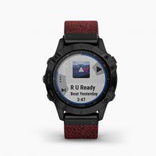 Умные часы Garmin Fenix 6 Sapphire DLC с нейлоновым ремешком