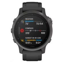 Умные часы Garmin Fenix 6S Sapphire DLC, серый/черный