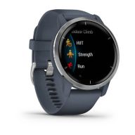 Умные часы Garmin Venu 2, серебристый/темно-синий