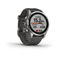 Умные часы Garmin Fenix 7s Wi-Fi, графит/серебристый