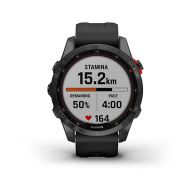 Умные часы Garmin Fenix 7s Solar, черный