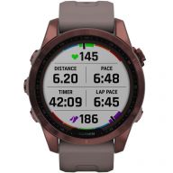 Умные часы Garmin Fenix 7s Sapphire Solar, Dark Bronze Titanium/Shale Gray