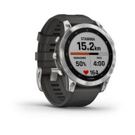 Умные часы Garmin Fenix 7 Wi-Fi, серебристый/черный