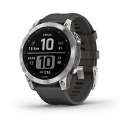 Умные часы Garmin Fenix 7 Wi-Fi, серебристый/черный