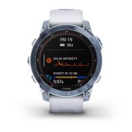 Умные часы Garmin Fenix 7 Sapphire Solar, синий минерал/белый