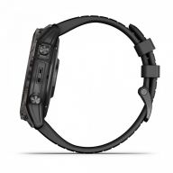 Смарт-часы Garmin Epix PRO (Gen 2) Sapphire Edition 51 мм, титановый угольно-серый, DLC, черный силиконовый ремешок (010-02804-01)