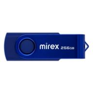Флешка Mirex SWIVEL DEEP BLUE, 256 Гб, USB2.0, чт до 25 Мб/с, зап до 15 Мб/с, синяя