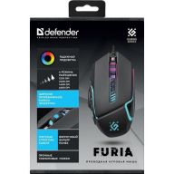 Игровая мышь Defender Furia GM-543, черная