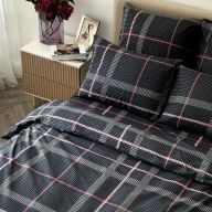 Постельное белье 2 спальное Cozy Home Bonmarito, поплин, 2 нав. 50х70, серое