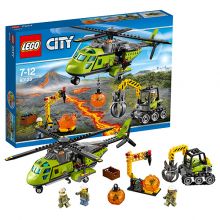 Конструктор LEGO City 60123 Транспортный вертолет исследователей вулканов