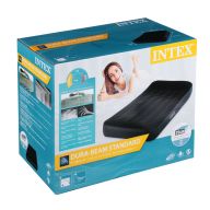 Кровать надувная INTEX 64146NP DURA-BEAM PILLOW REST CLASSIC, встроенный насос 220В, 99x191x25 см