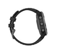 Умные часы Garmin Fenix 6 Pro Solar, серый/черный