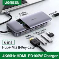 USB-C адаптер Ugreen Type-C Multi-Port M.2 B-Key HDMI 4K 60Hz USB 3.1 Adapter