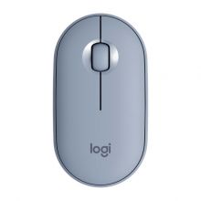 Беспроводная мышь Logitech Pebble M350, серо-голубой