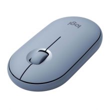 Беспроводная мышь Logitech Pebble M350, серо-голубой