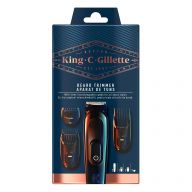 Триммер Gillette King C. для бороды, 1 кассета, беспроводной, с острыми лезвиями, черный