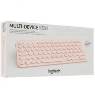 Беспроводная клавиатура Logitech K380 Multi-Device розовый, английская/русская